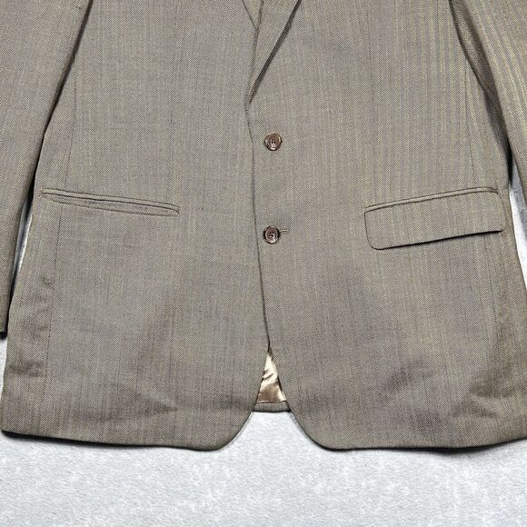 Ralph Lauren Blazer Mens Size 44R Brown Wool Two Button Sport Coat Blazer - Picture 4 of 15
